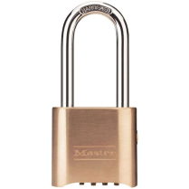 Resettable Combo Padlock Brass 2 1/4" Skl w/Key # P243