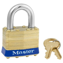 Master Lock 2KA Padlock - Brass - Keyed to 2402