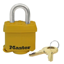 Master Lock No. 315MK Covered Laminated Steel Padlock
