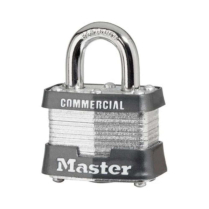 Master Lock 3KA-0395 Padlock -1-9/16" -Laminated Steel