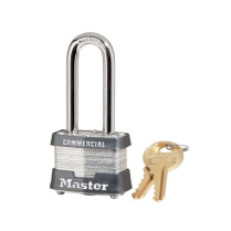 Master Lock 3LH Padlock -1-9/16-Series Steel-KD-2 Shackle