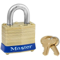 Master Lock No. 4NKAMK Series Laminated Brass Padlock