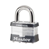 Master Lock 5 Laminated Padlock 4-Pin Tumbler Steel