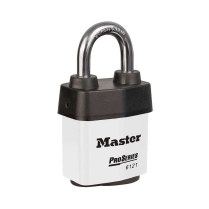 Master Lock No. 6121NKALNWHT Pro Series Colored Padlocks