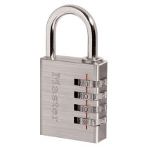 Master Lock 643D Brass Luggage Padlock Set Own Combo
