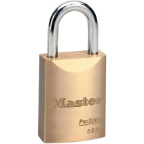 Master Lock 6830KA Pro Brass Padlock 1-9/16" keyed to 10G020