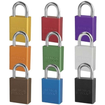 American No. A1165NMKBLK Aluminum 6-Pin Safety Padlock