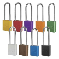 American No. A1167NKACLR Aluminum 6-Pin Safety Padlock
