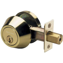 DS0603KA4S GRADE 3 DEADBOLT BRASS SINGLE CYLINDER DEADBOLT