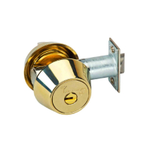 Mul-T-Lock 206SPGLL1U05D Gate LtchLock Cyl Slf Thmb Brss