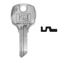 National D8789 6 Disc Tumbler Key Blank