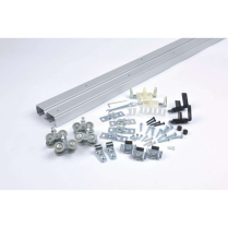 NGP SLAL-250-BP-2DR-96 Sliding Alum Top Mounted 96 Track