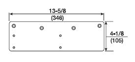 Norton 7787-690 Drop Plate, Low Ceiling Clearance