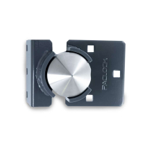 Pac Lock 7000B-9S-SLV/779 MA Cone Puck Rht Hasp Lft-Bend Stl