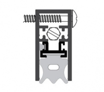 Pemko 4301CRL-36 Automatic Door Bottom, Sponge Neoprene