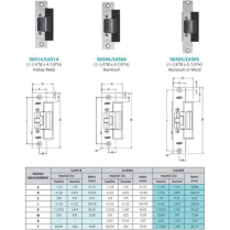 RCI S6505XLMKM-32D Electric Strikes