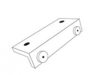 Rixson 60131-626 Lock Edge Applied Stop, Center Hung Doors