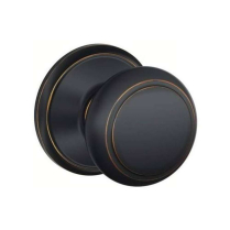 Schlage F10-and-716 Passage Latch, andover Knob