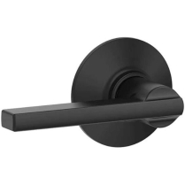 Schlage F10-LAT-622 Passage Latch, Latitude Lever, Black