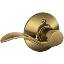 F170 ACC 609 LH ACCENT LEVER ANTIQUE BRASS SINGLE DUMMY