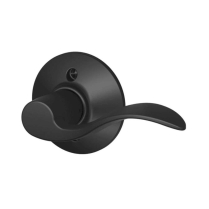 Schlage F170 ACC 622 RH RCS Accent Matte Black Dummy Lever