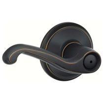 Schlage F40 FLA 716 Flair 16-080 Aged Bronze Privacy Lever