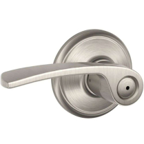 Schlage F40-MER-619 Privacy Lock, Merano Lever, Satin Nickel