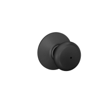 Schlage F40-PLY-622 Privacy Lock, Plymouth Knob, Black