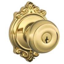 Schlage F-Series F51A GEO 605 BRK w/ Brookshire Rosette