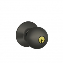Schlage F51A-ORB-613 Entry Lock, Orbit Knob