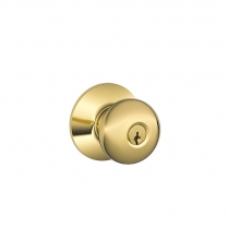 Schlage F51A-PLY-605-KD Entry Lock, Plymouth Knob