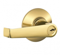Schlage F80-FLA-605-RH Storeroom Lock, Flair Lever