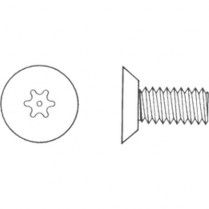 Sentry Security 1/4-20x1/2" UCFHMS T25 SSTL, Torx (100/Pk)