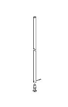 Von Duprin 050456-US26D 8827-F Bottom Rod Kit, Satin Chrome