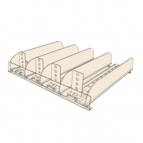 Product Pusher Freezer Kit, 4 Facings, 28" W x 22" D
