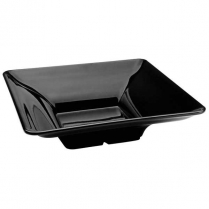 Delfin Melamine Pacific Rim Square Bowl 12 x 12 x 3.5" Black