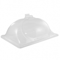 Half Size Dome, Side Cut w/Hinged Lid & Notch