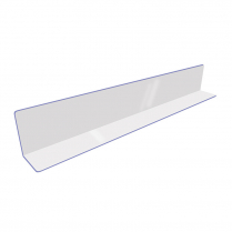 Acrylic "L" Divider 5 x 7 x 47.25"