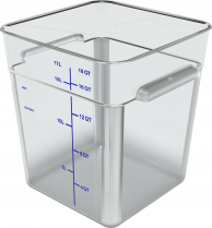 StorPlus Polycarbonate Square Food Container 18Qt Clear