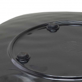 Square Melamine Plate 11.5 x 11.5  x 1.5" Black