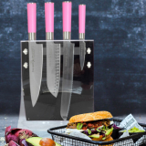 F.Dick Pink Spirit Acrylic Knife Block Set 4pc