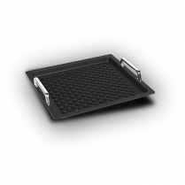 AMT Gastronorm 2/3 - 2cm with perforated BBQ surface-handles