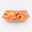 3LB Kraft Paper Tray with PE Liner 138*85*53mm 1000/cs