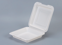 PP White Hinged Container 9x9x2.7''150pcs/cs