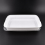 LRR 58oz White Rectangle Container (TY58) 150set/cs
