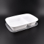 LRR 2-Comp 32oz (DT32)  White Rectangle Container 150set/cs