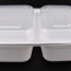 LRR 2-Comp 32oz (DT32)  White Rectangle Container 150set/cs