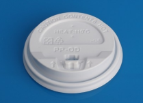 OD80-White PP Coffee Cup Lid with Cap 1000pcs/cs
