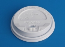 OD90-White PP Coffee Cup Lid with Cap 1000pcs/cs