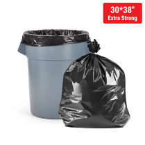 30x38" Black Extra-Strong Garbage Bag 125/cs